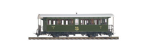 Bemo 3232142 - H0m - Personenwagen A 1102 Dampfbahnwagen, RhB, Ep. IV - V